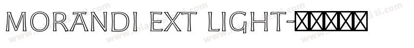 Morandi Ext Light字体转换